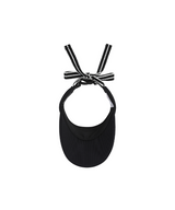 Women's Knit Ribbon Visor - Black