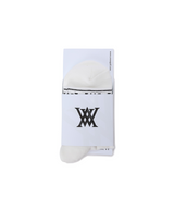 Women's Stripe Logo Middle Socks - White