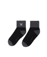 Women's Two Way Middle Socks - Black