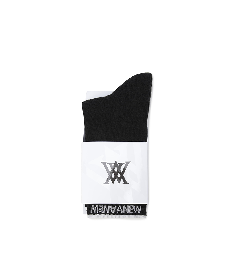 Men's Basic Middle Socks - Black