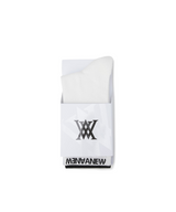 Men's Basic Middle Socks - White