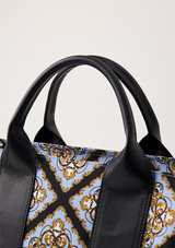 UTAA Midnight Panther Baroque Tote Bag - Sky Blue