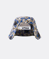 UTAA Women's Color Season Baroque Back Open Bucket Hat - Blue