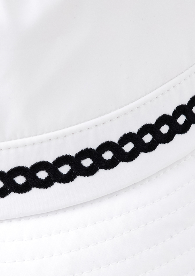 UTAA Atelier Braid Color Bucket Hat - White