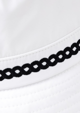 UTAA Atelier Braid Color Bucket Hat - White