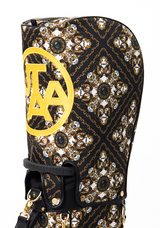 UTAA Midnight Panther Baroque Strand Caddie Bag - Black