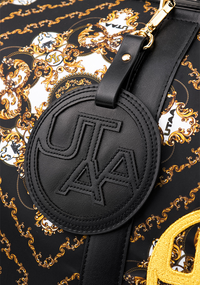 UTAA Midnight Panther Baroque Boston Bag - Black