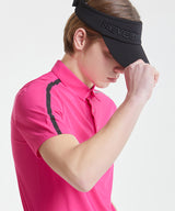 Euro Shoulder Collar T-Shirt - Pink