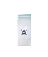 Women's Stripe Knee High Socks - Off White