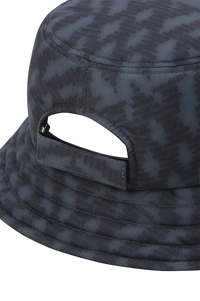 Women's Logo Pattern Hat - Black