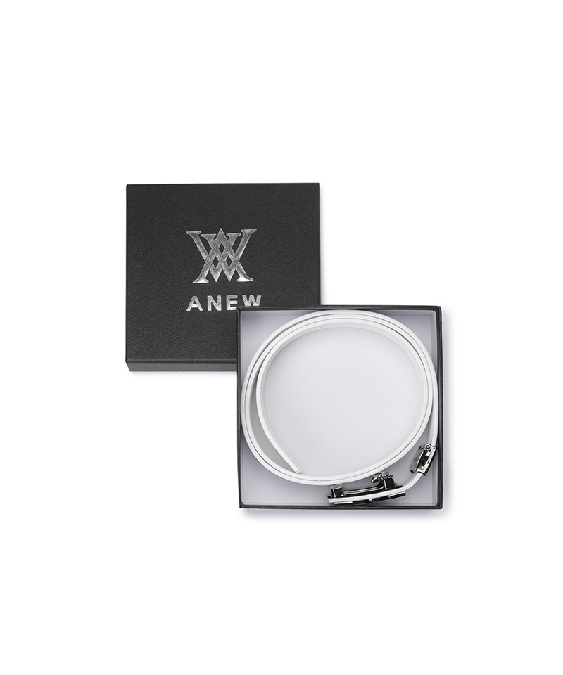 Men's Auto Embo Belt - White