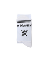 Men's Essential Middle Socks - White