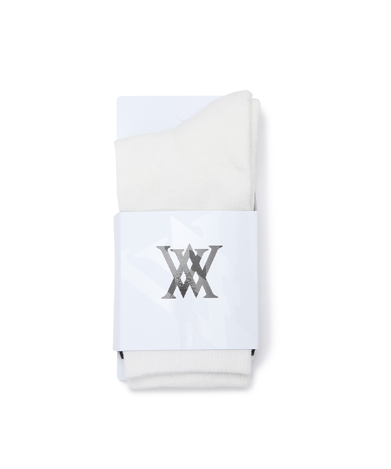 Men's Middle Socks - White