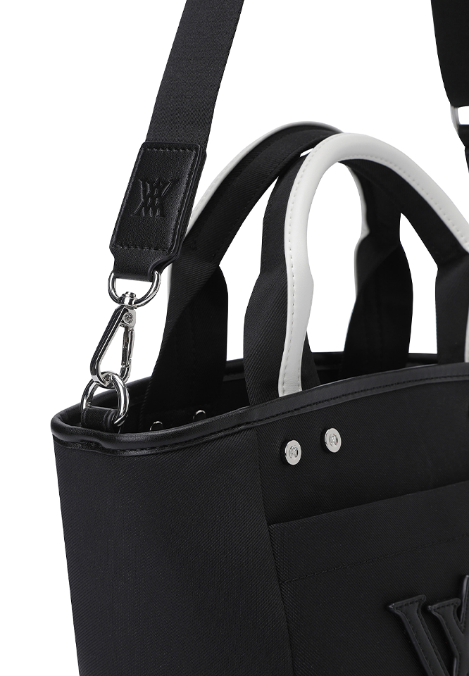 Unisex Color Pop Daily Tote Bag - Black
