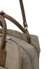 Women's Out Pocket Tote Bag - Beige
