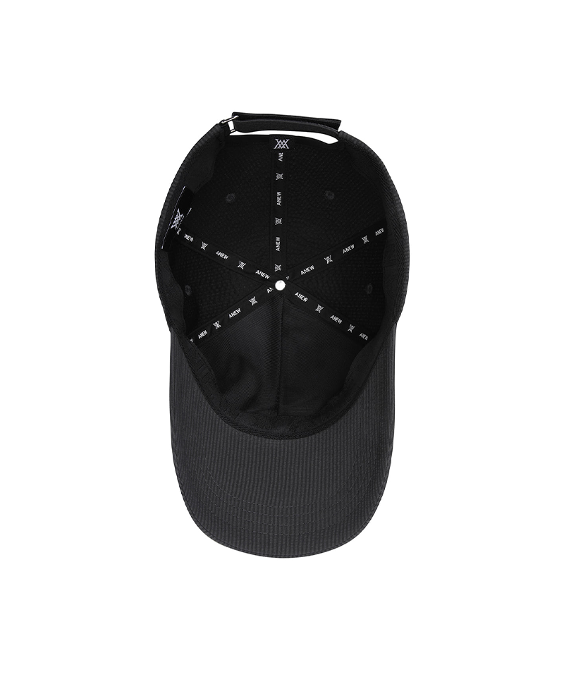 Uni Seersucker  Cap - Dark Grey