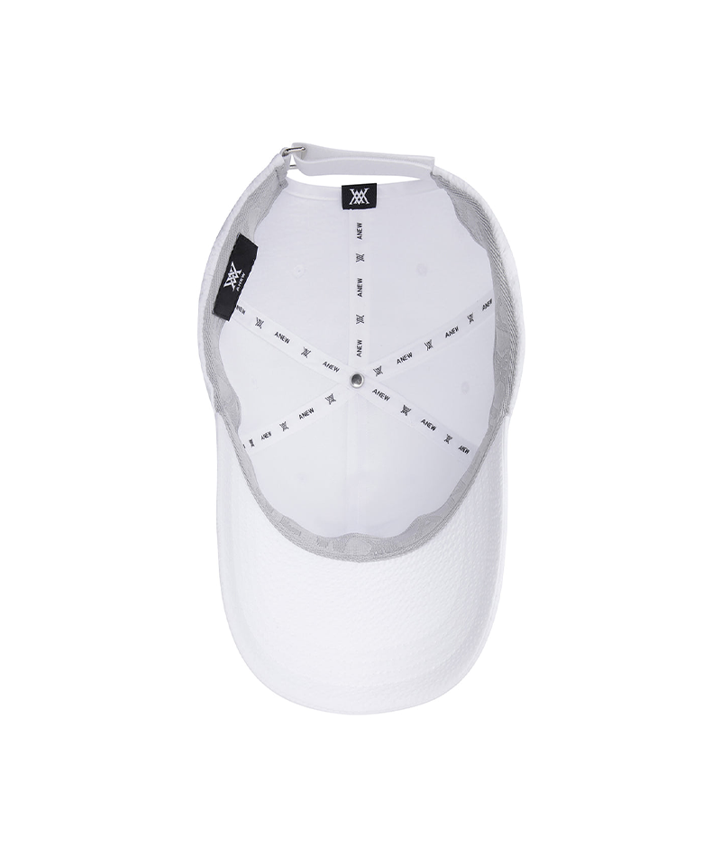 Uni Seersucker  Cap - White