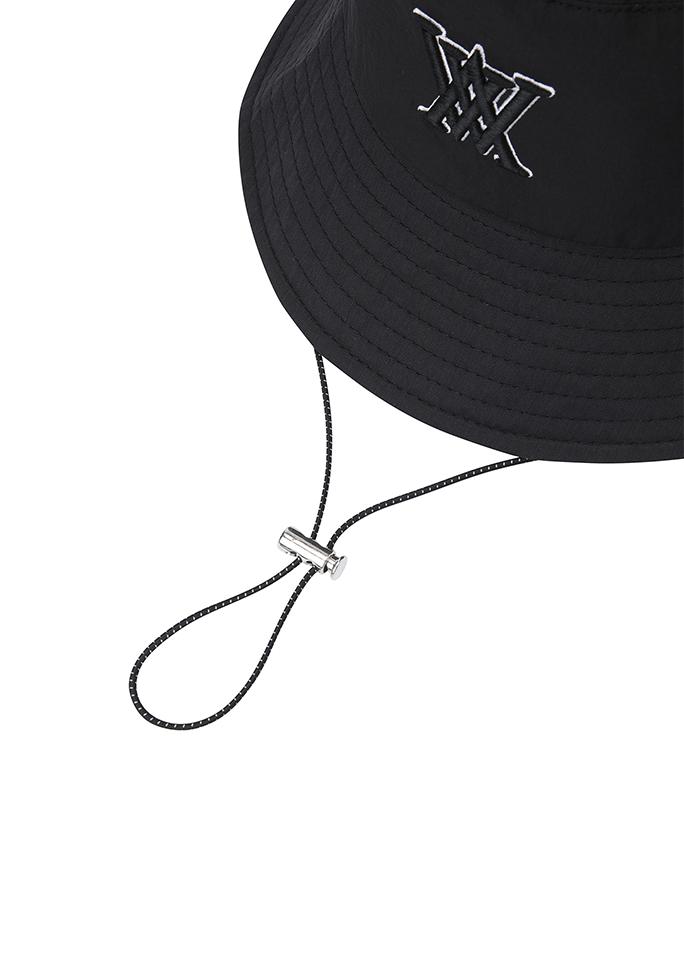 Uni Multi Pocket Bucket Hat - Black