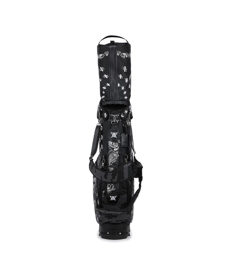 9 Unisex Paisley Stand Bag - Black