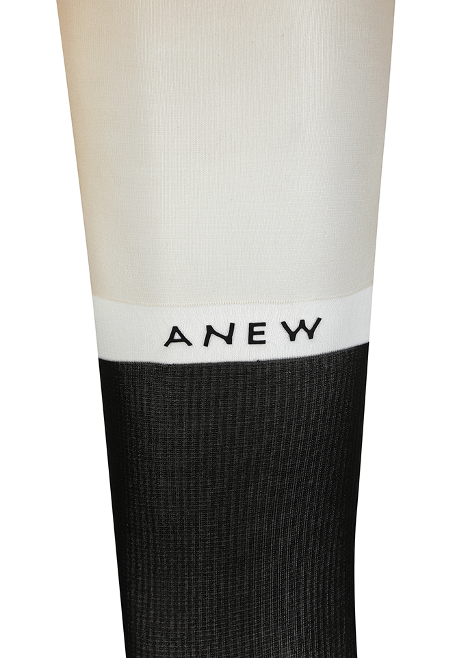 Women's Color Block Stocking - Black