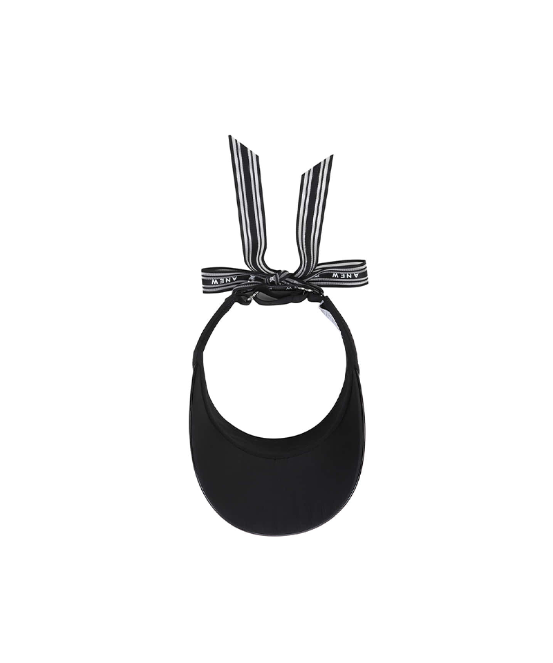 Women's Essential Ribbon Visor - Black