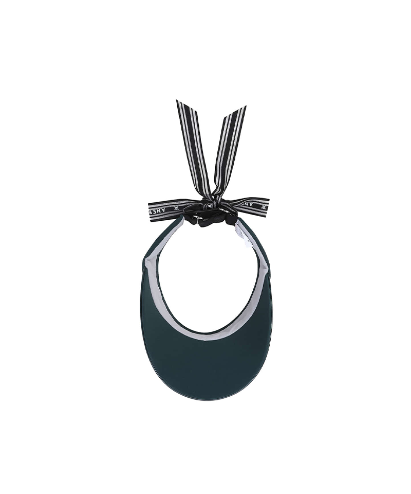 Women's Essential Ribbon Visor - Dark Green