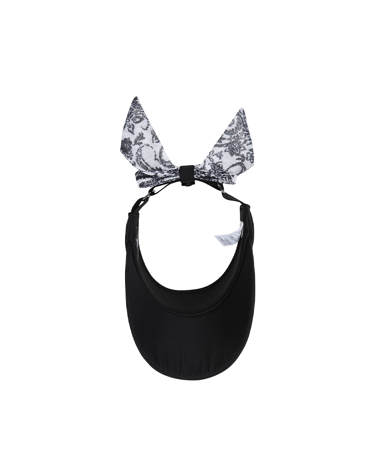 Women's Paisley Block Visor - Black