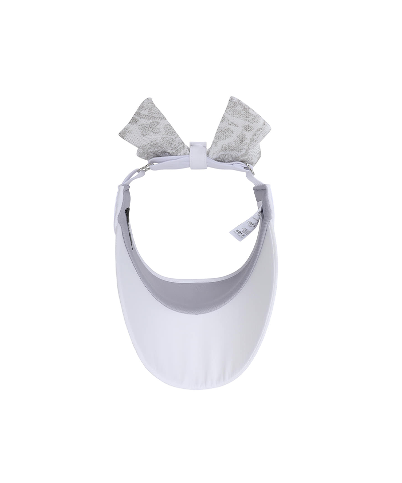 Women's Paisley Block Visor - White