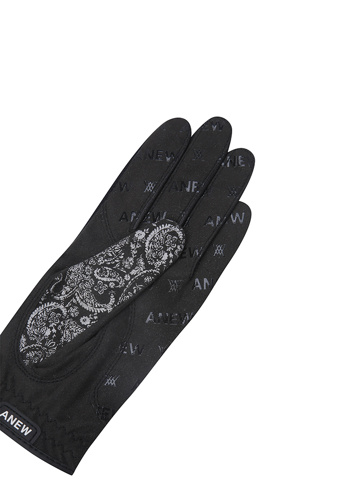 Women's Paisley Mesh Glove (PAIR) - Black