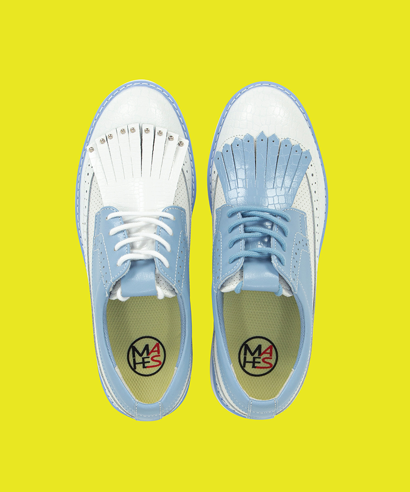 Black Label Natural Leather 2WAY Leather Sole High-Up Balance Golf Shoes - 3 Colors