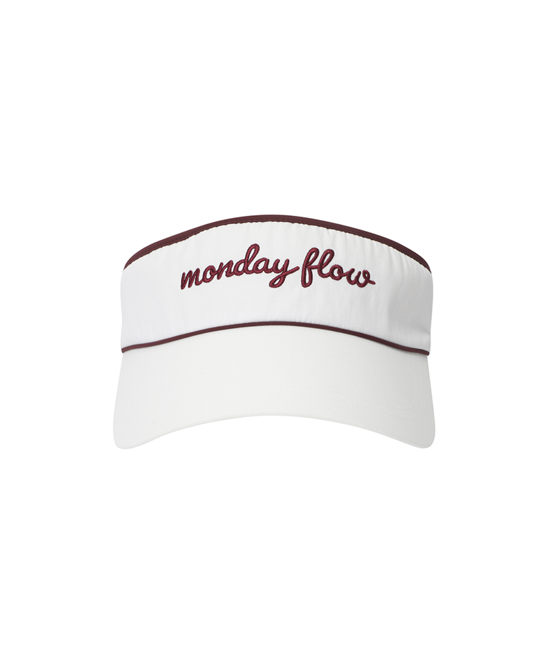 Monday Flow Line Wide Visor - White