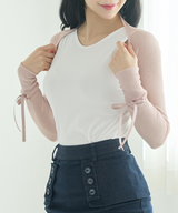 J.Jane Summer Shrug Summer Bolero Cardigan - Beige