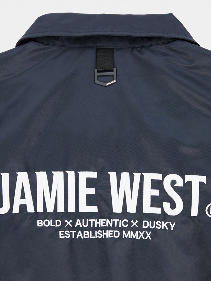 Jamie West Collar Point Work Jumper - Navy
