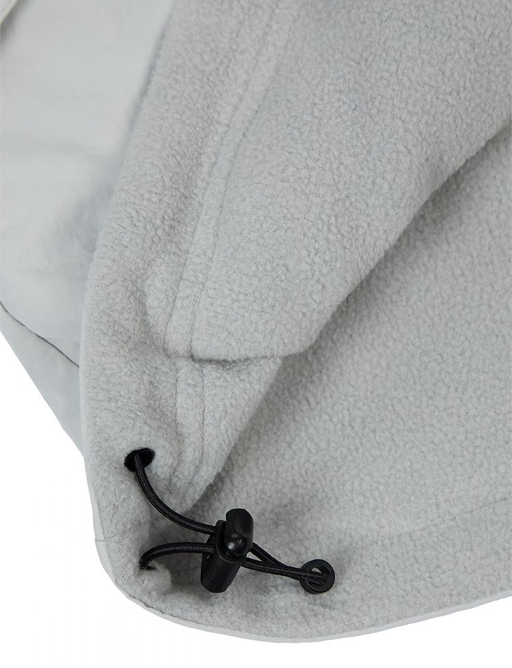 Jamie West Fleece Nylon Reversible Jumper - Gray