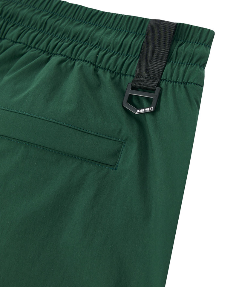 Jamie West Side Ventilation Zip-Up Shorts - Green