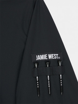 Jamie West US Roundneck Woven Pullover - Black