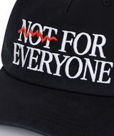 Jamie West Slogan Embroidery Washed Ballcap - Black