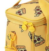 Lunch Cooler Bag Shoulder Strap Pizza - Yellow