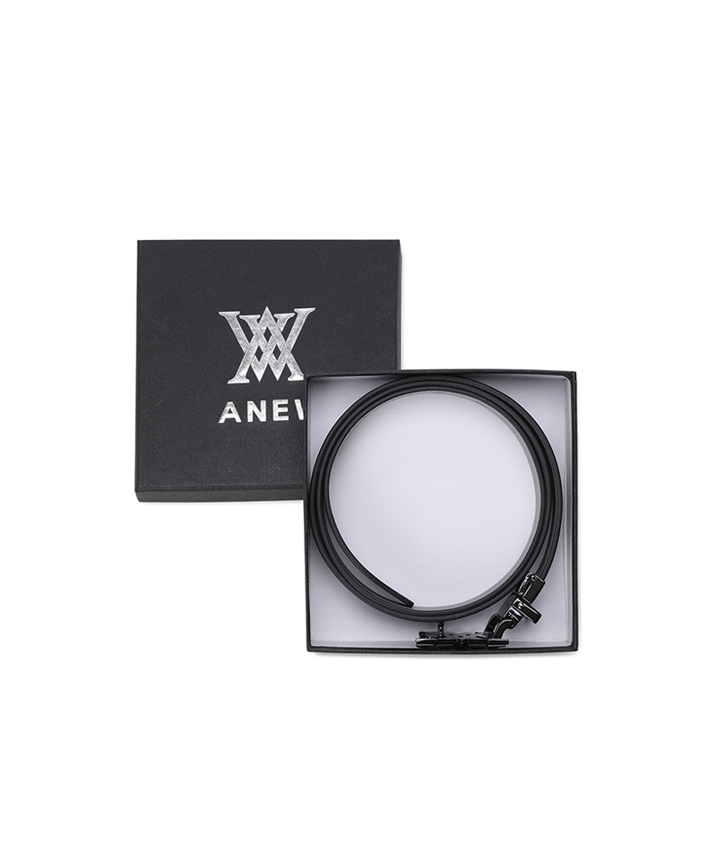 Men's Two Way Pattern Belt - Black