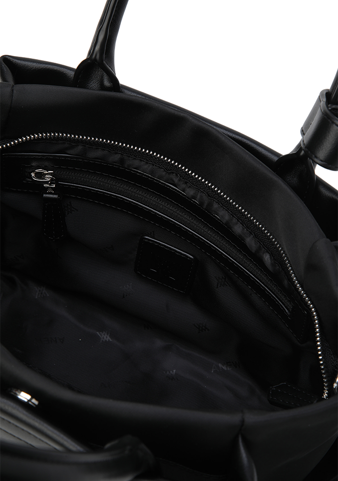 Women's Two Tone Tote Bag - Black