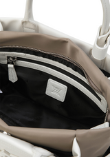 Women's Two Tone Tote Bag - Ivory