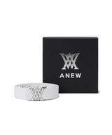 Women's Double Belt - White