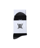 Women's Two Way Middle Socks - Black