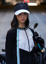 Women's Ribbon Crown Visor - Black