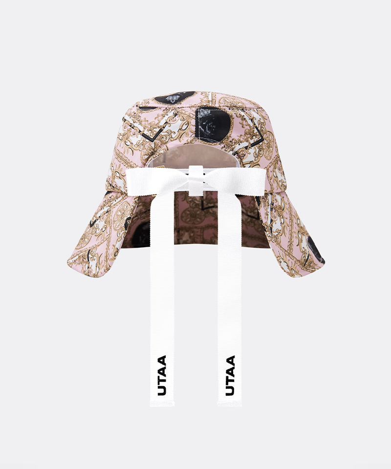 UTAA Women's Color Season Baroque Back Open Bucket Hat - Light Pink