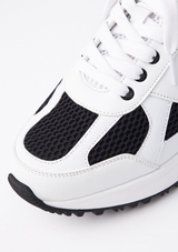 UTAA Women's Mesh Mix Platform Spikeless Golf Shoes - Black