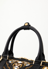 UTAA Midnight Panther Baroque Boston Bag - Black