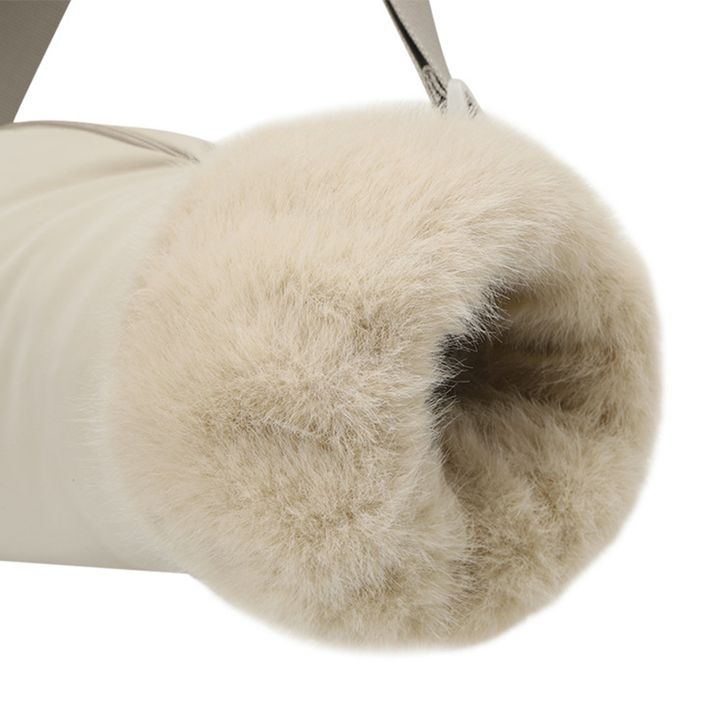 Amazing Cre Fur Hand Warmer - Stone