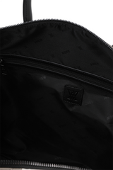Uni Logo Intaglio Boston Bag - Beige