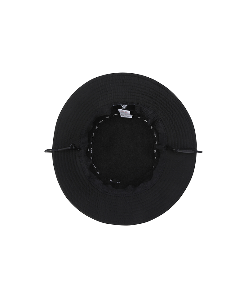 Unisex Lettering Bucket Hat - Black